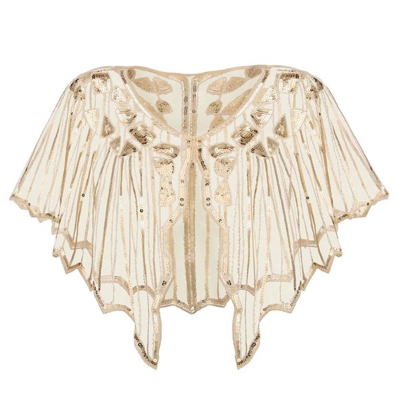 Women's 1920s Shawl Wraps,sequin Beaded Flapper Evening Shawls For Women😝 - Picture 1 of 6